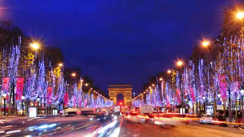 Notre-Dame de Paris et les illuminations de Noël